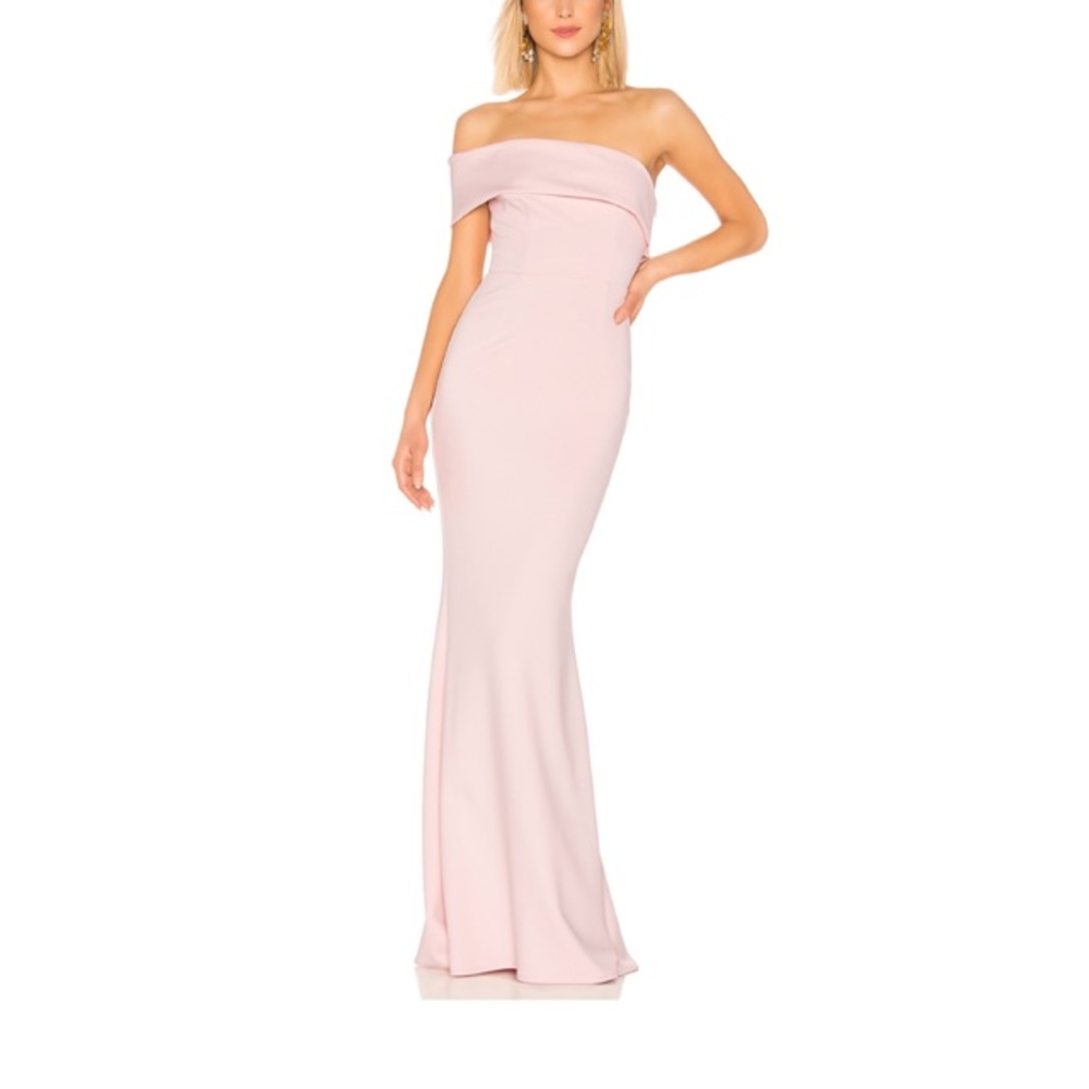 Blush evening gown, Katie May